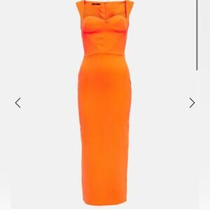 Alex Perry Claron Crepe Midi Dress